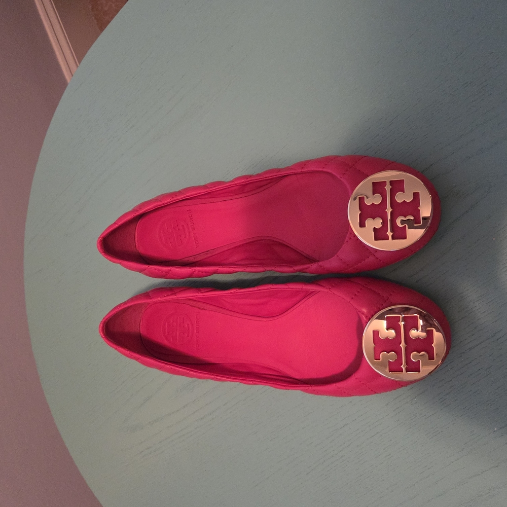 Tory Burch Pink Ballet Flats